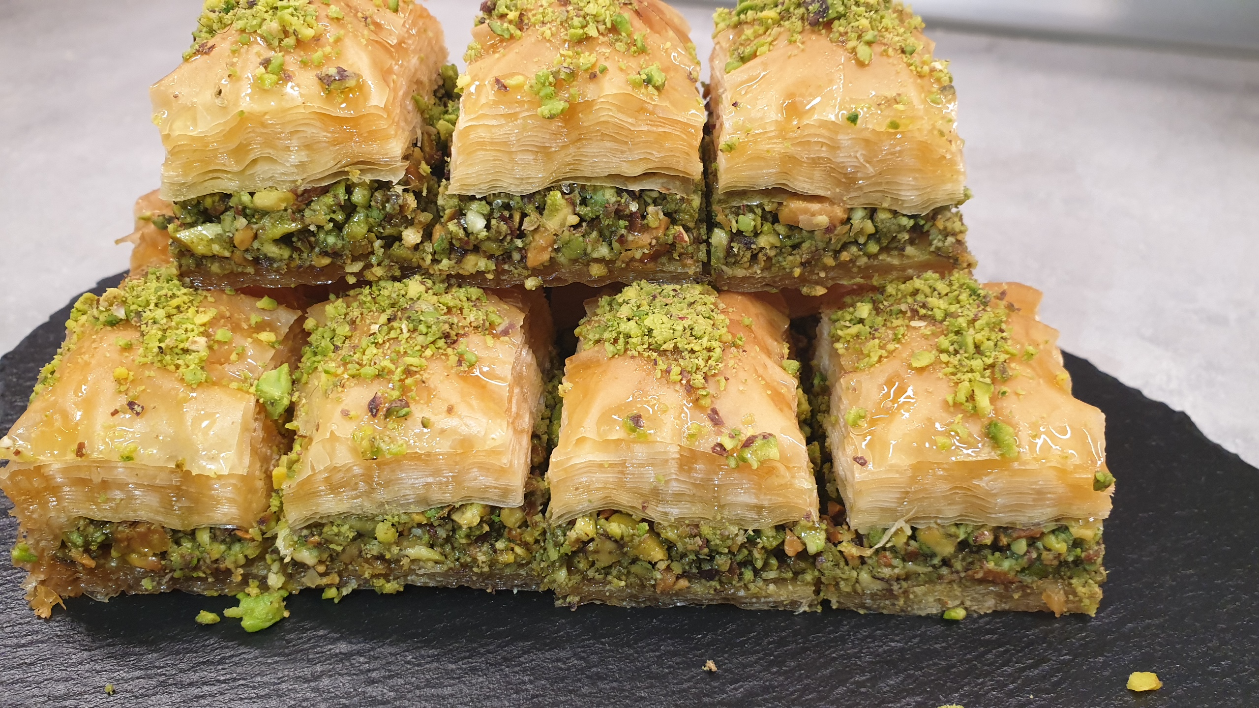 Royal Pistachio Baklava Squares